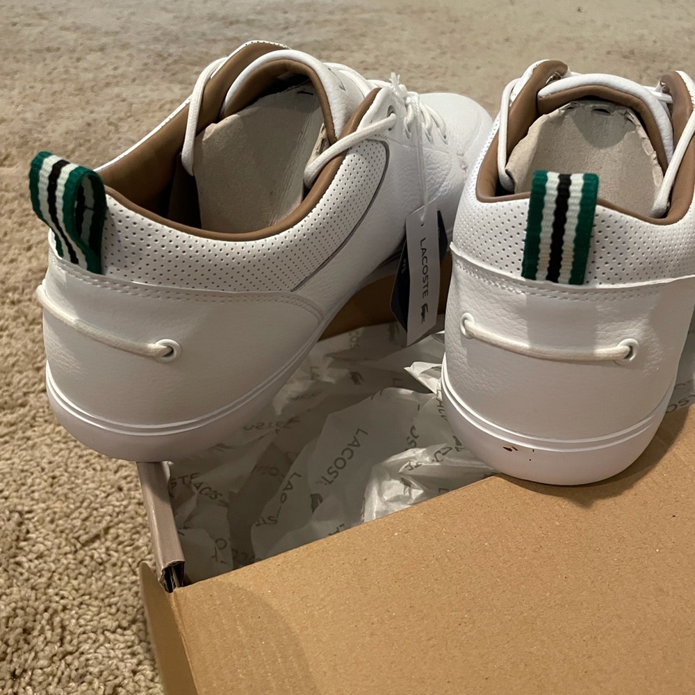 Men’s Lacoste Bayliss White Shoes - Picture 5 of 6